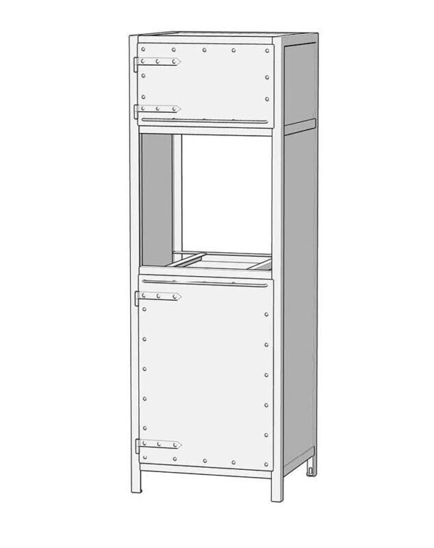 Кухонная колонна металлическая «Амбер колон»