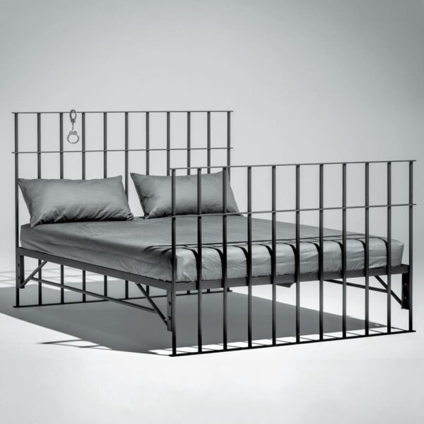 Кровать лофт металлическая «Решетка»