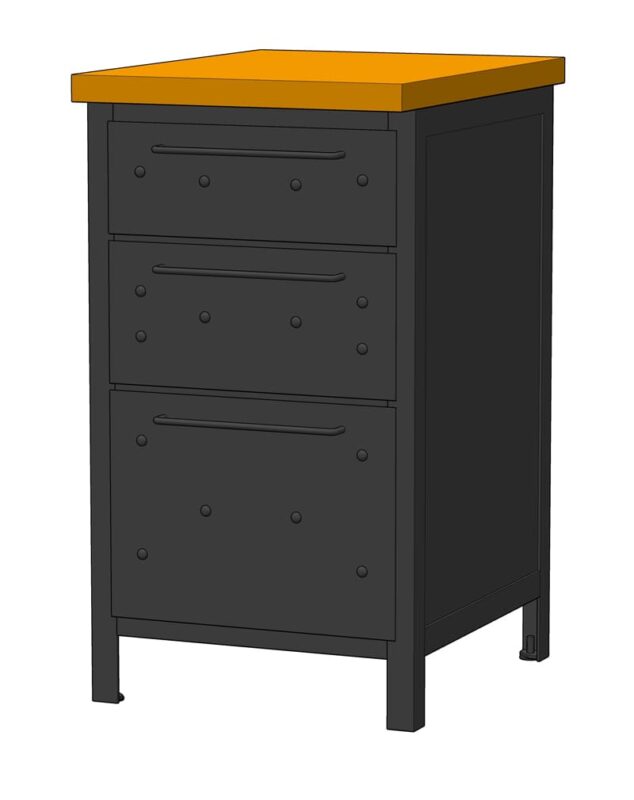 Напольный шкаф «Амбер выдвижной Б50»