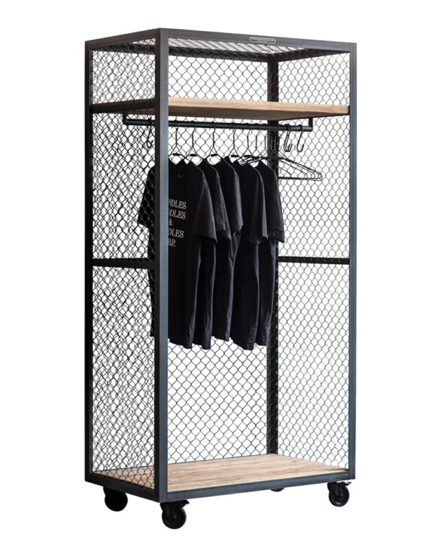 Шкаф-вешалка лофт «Сетка Ш»