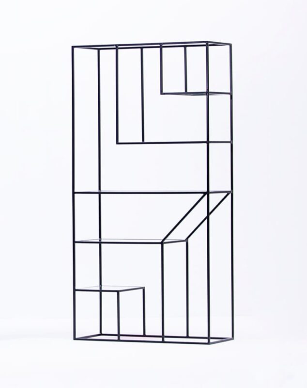 Этажерка металл/стекло «Минимализм»