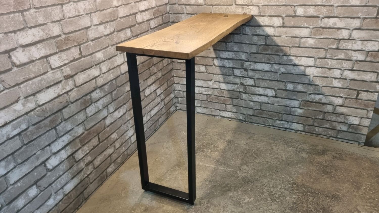 Барная стойка (стол) в стиле Лофт из массива дуба С-071