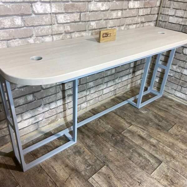 Барная стойка (стол) в стиле Лофт из массива дуба С-395