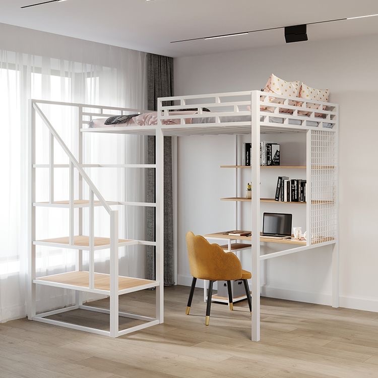 Белая кровать чердак №35