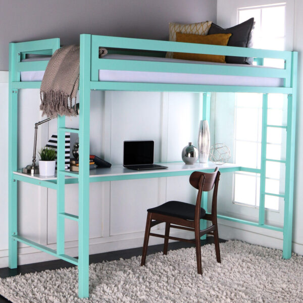 Детская кровать-чердак с рабочей зоной №95