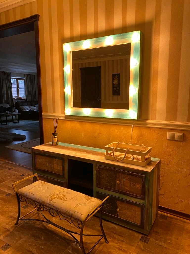 Комод в стиле Лофт из массива дуба К-026