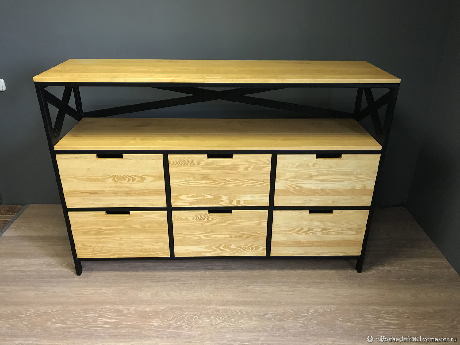 Комод в стиле Лофт К-001