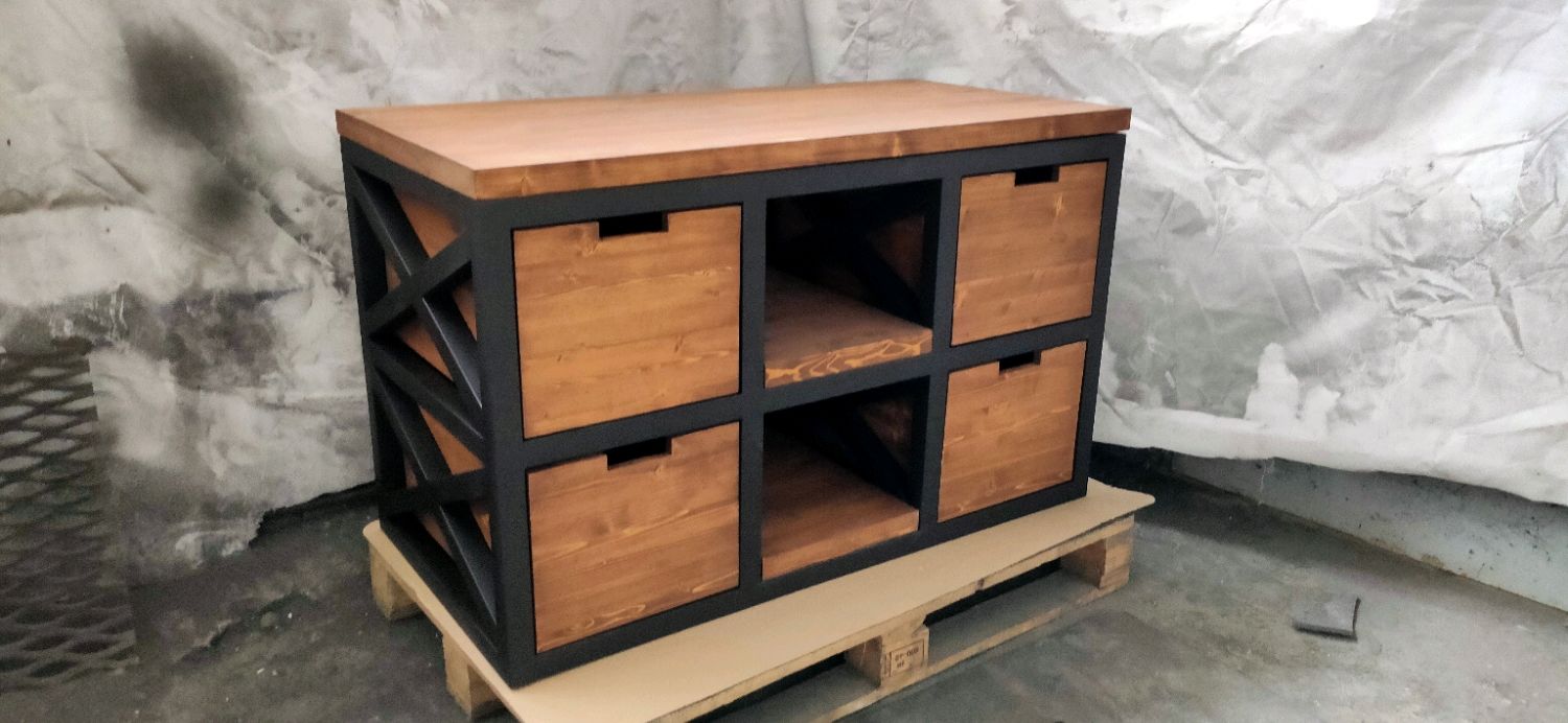 Комод в стиле Лофт К-002