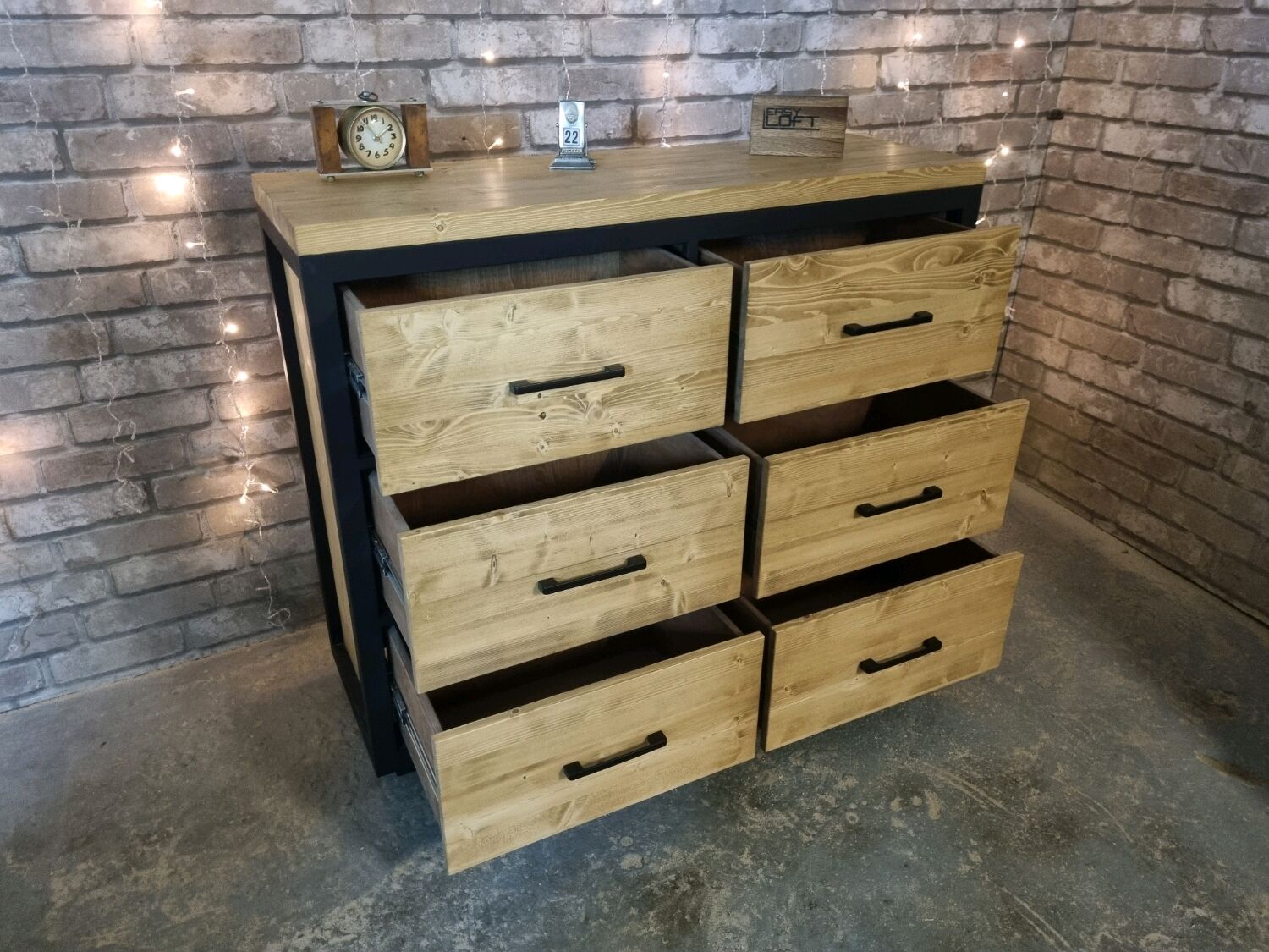 Комод в стиле Лофт К-037