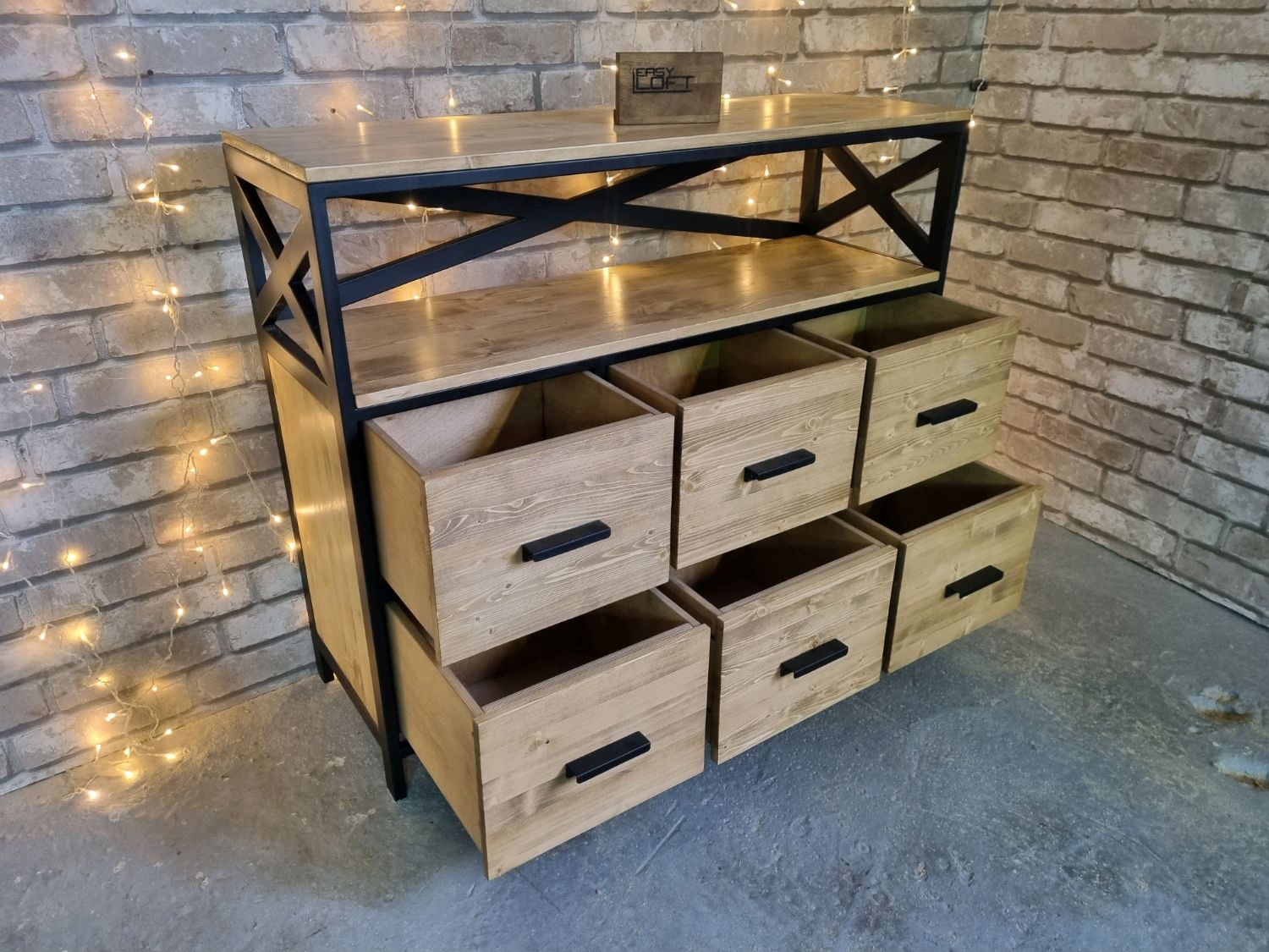 Комод в стиле Лофт К-038