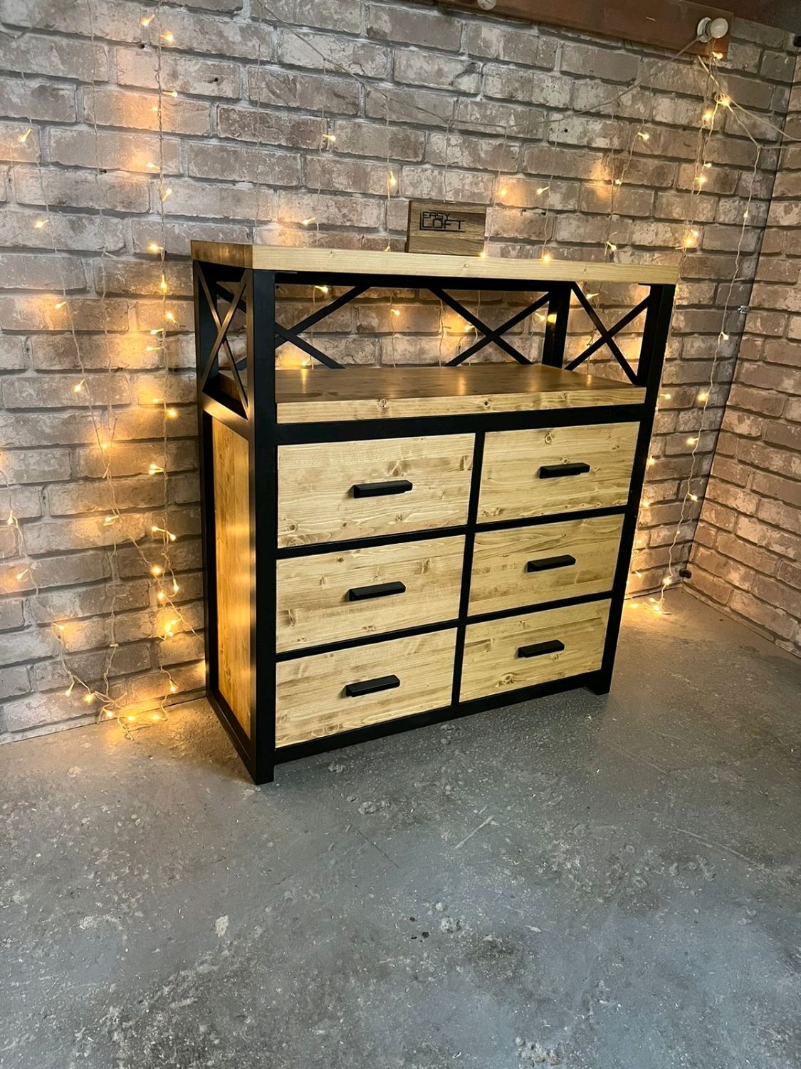 Комод в стиле Лофт К-042