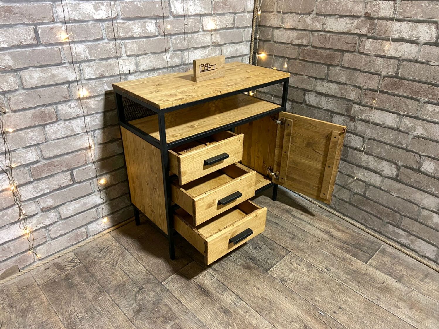 Комод в стиле Лофт К-048