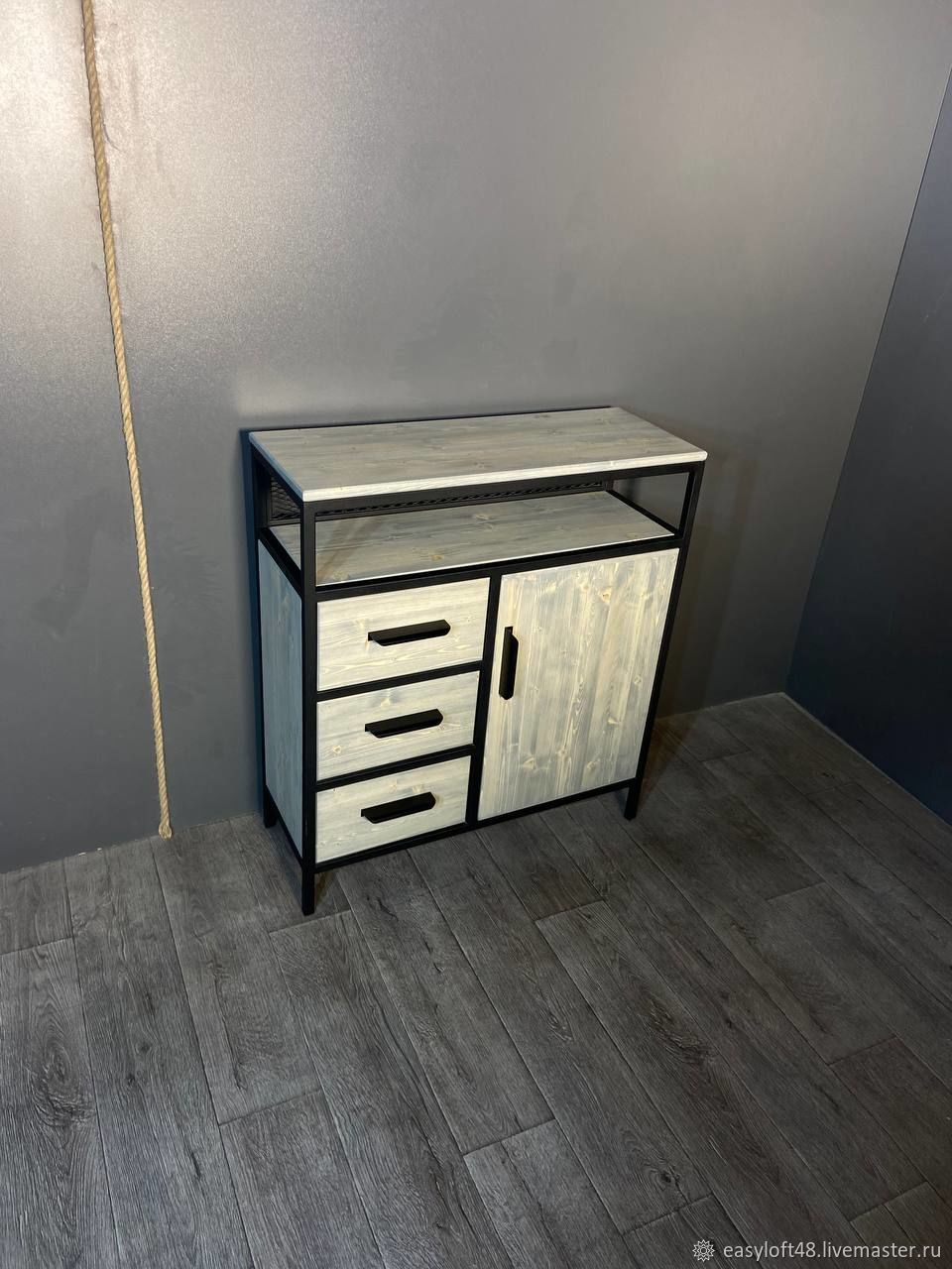 Комод в стиле Лофт К-056