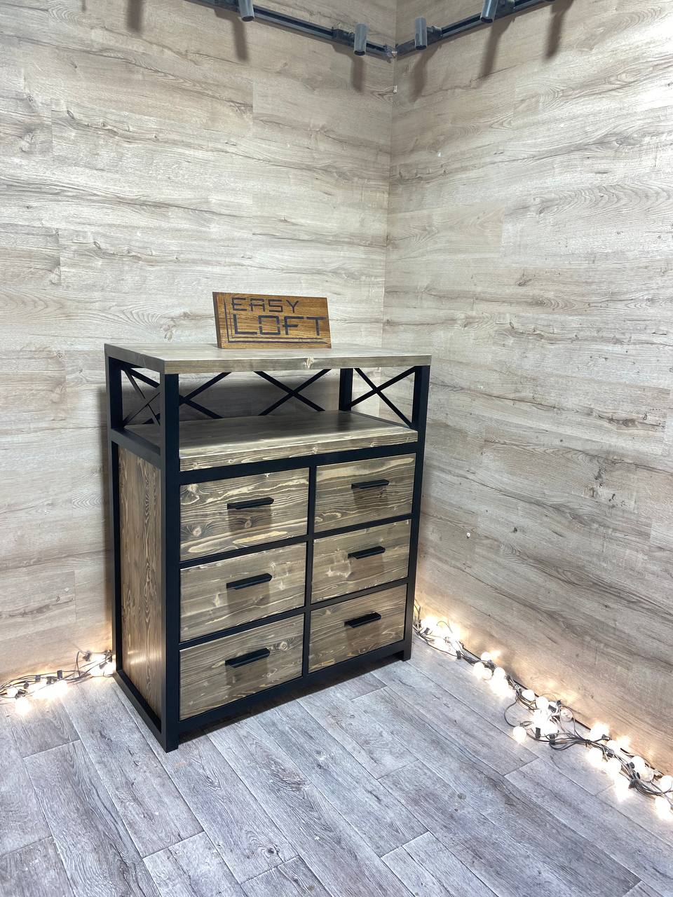 Комод в стиле Лофт К-064