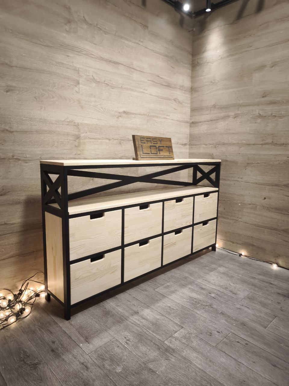 Комод в стиле Лофт К-065