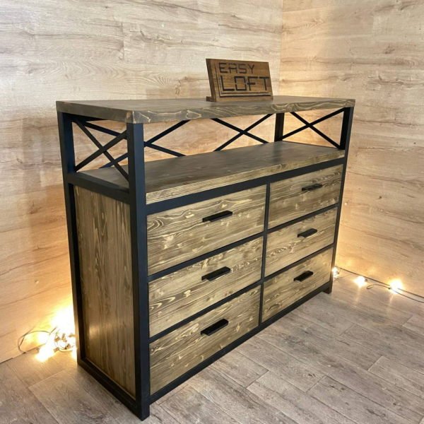 Комод в стиле Лофт К-071