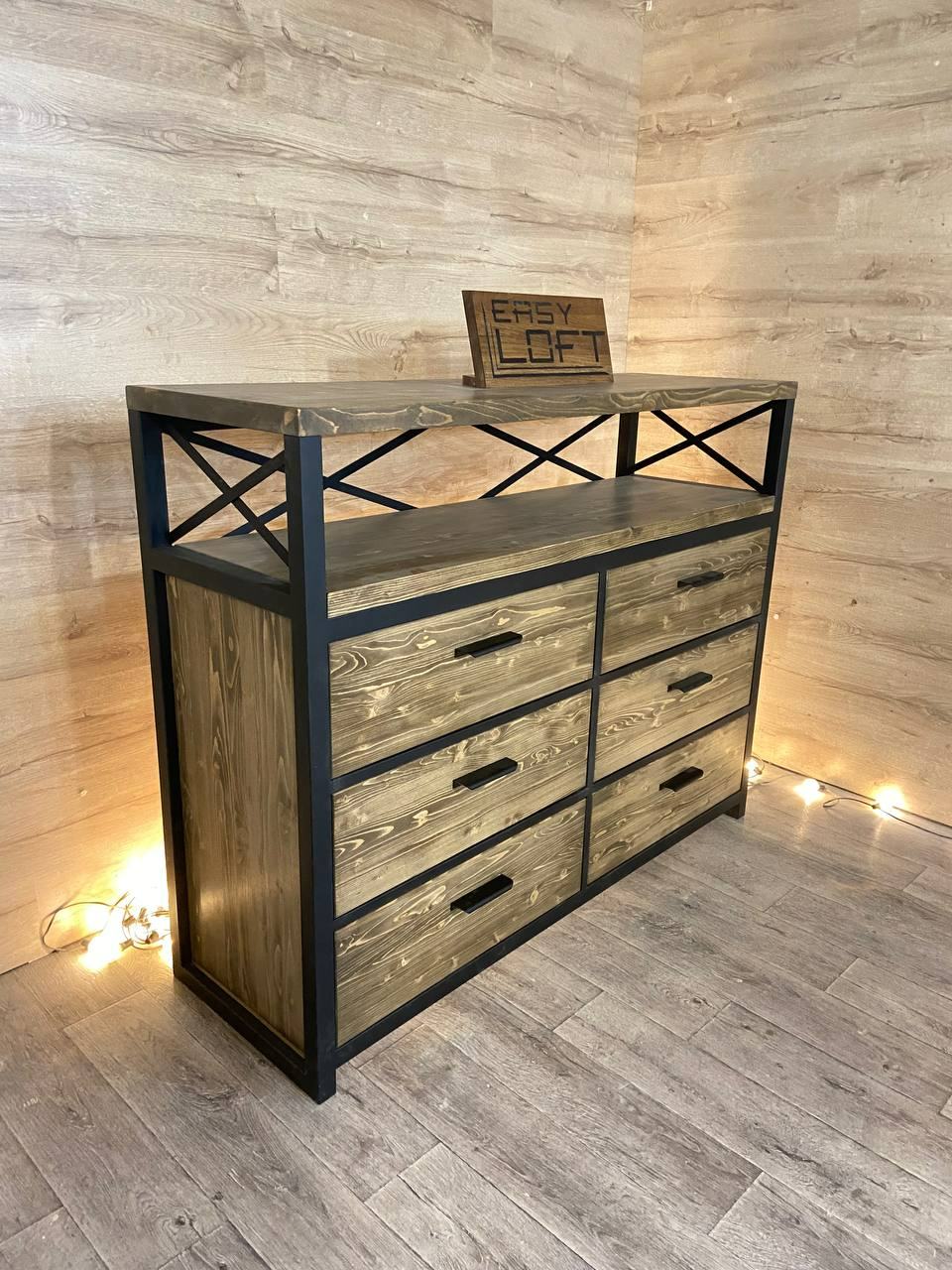 Комод в стиле Лофт К-071