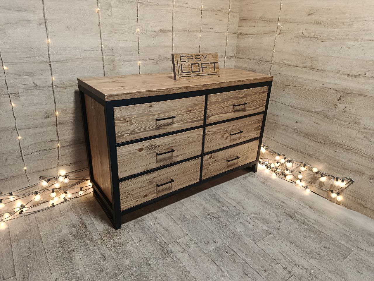 Комод в стиле Лофт К-073