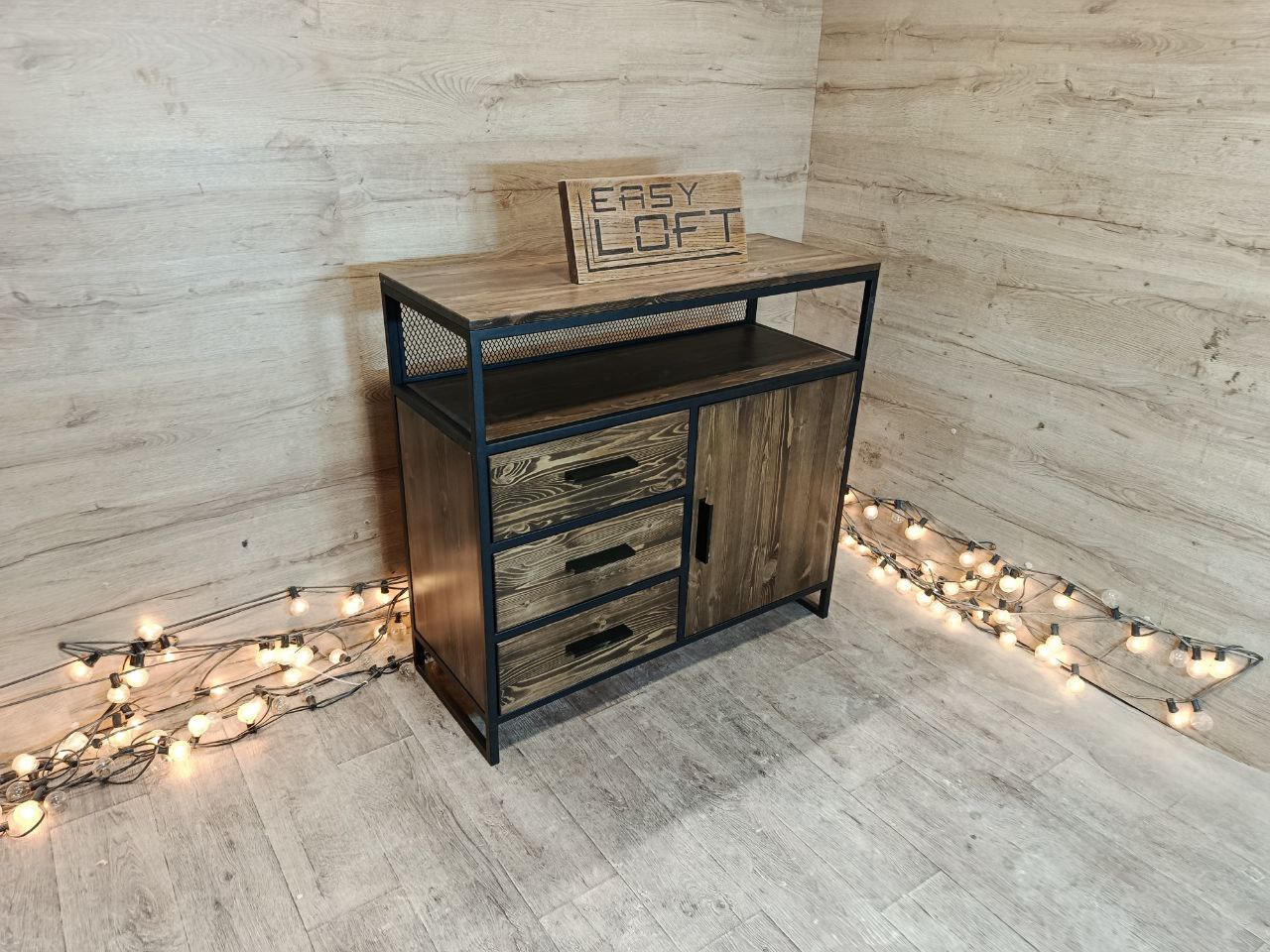 Комод в стиле Лофт К-075