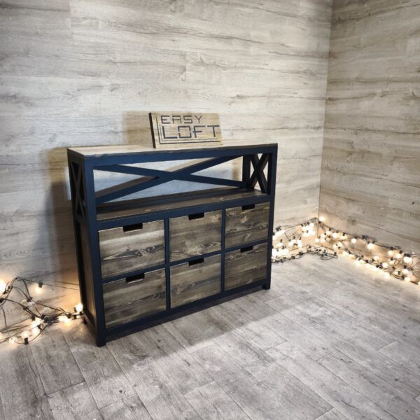 Комод в стиле Лофт К-076