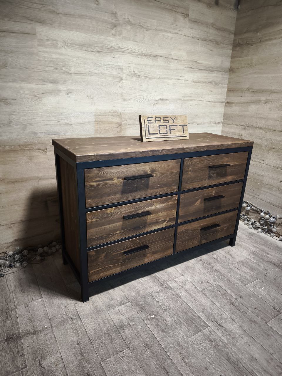 Комод в стиле Лофт К-080