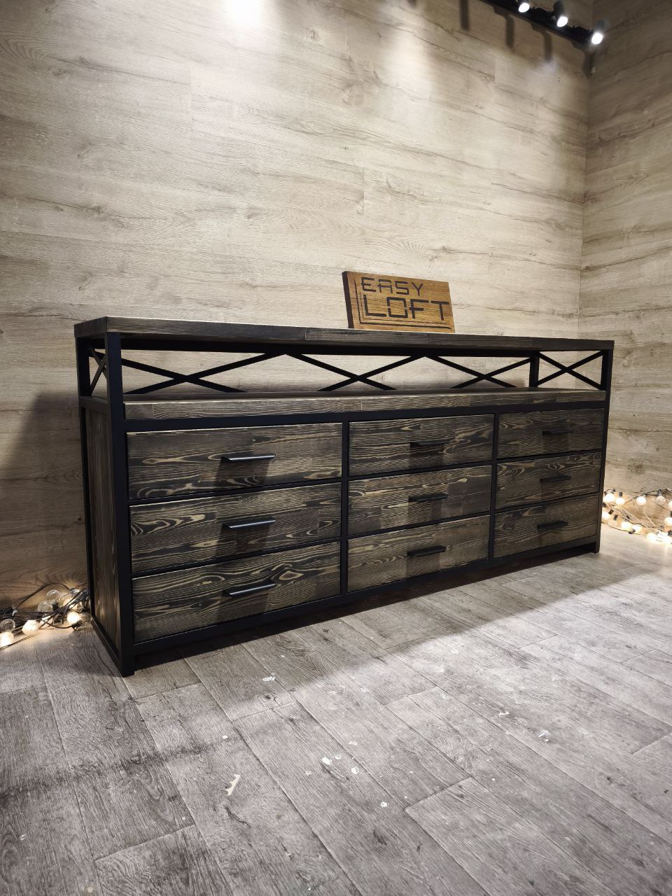 Комод в стиле Лофт К-084