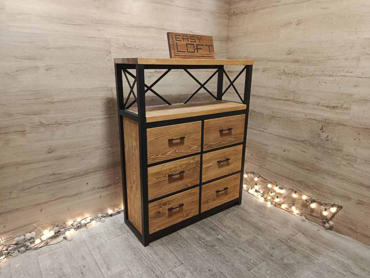 Комод в стиле Лофт К-088