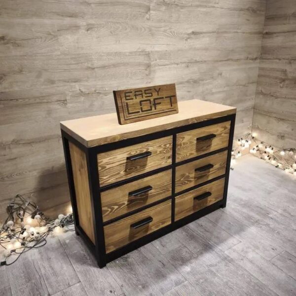 Комод в стиле Лофт К-089