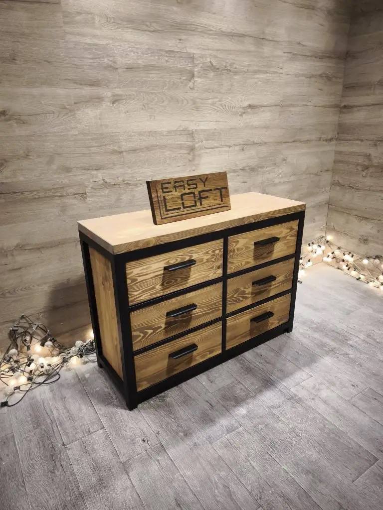 Комод в стиле Лофт К-089