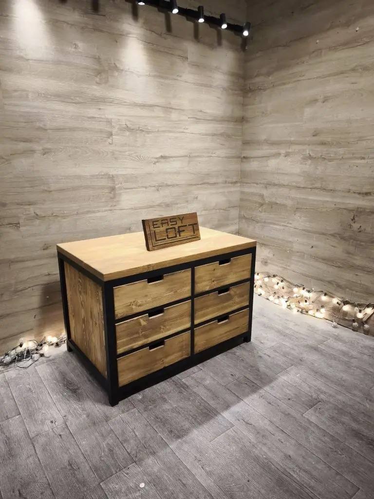 Комод в стиле Лофт К-091