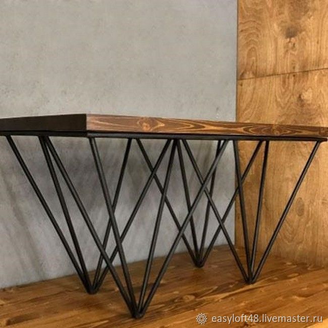 Консоль в стиле Лофт Х-002