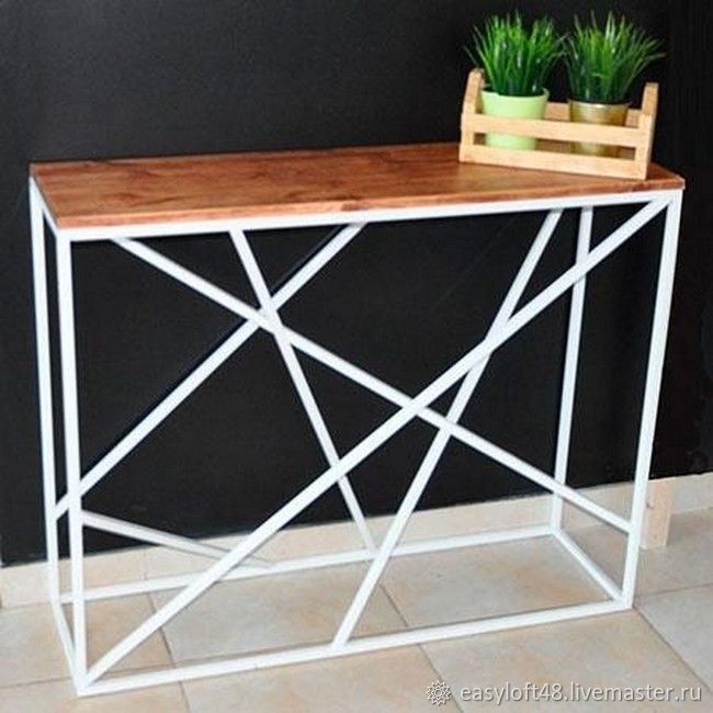 Консоль в стиле Лофт Х-017