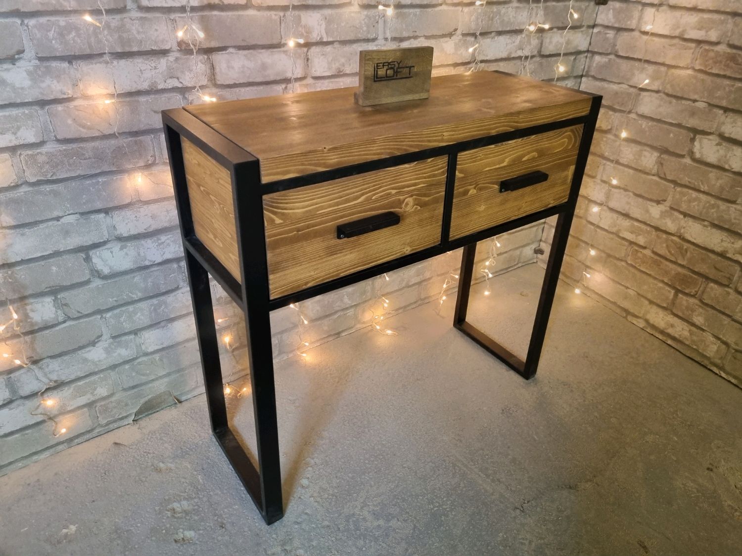 Консоль в стиле Лофт Х-041