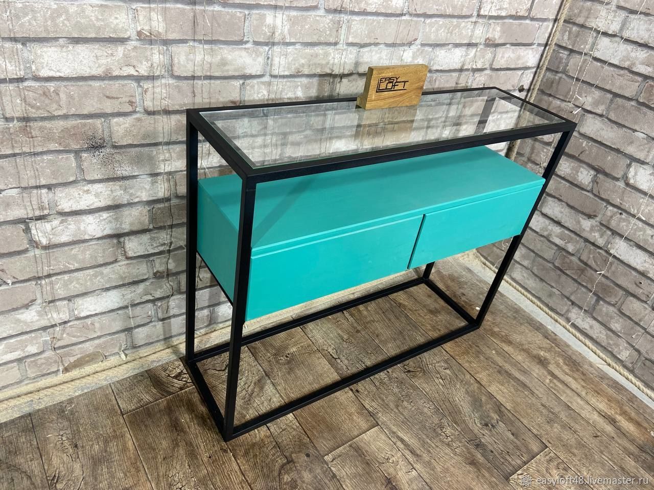 Консоль в стиле Лофт Х-055