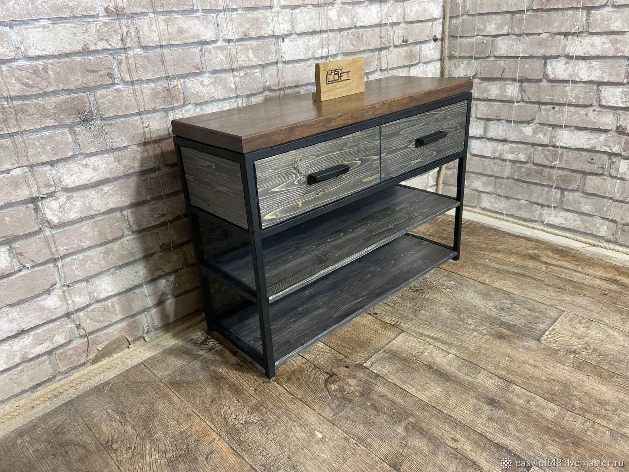 Консоль в стиле Лофт Х-056