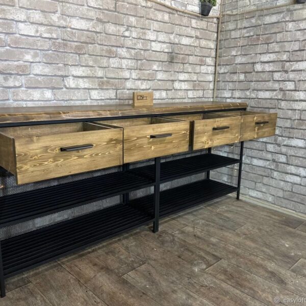 Консоль в стиле Лофт Х-057