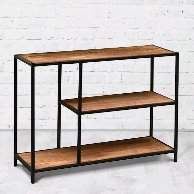 Консоль в стиле Лофт из массива дуба Х-007