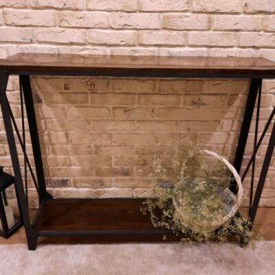 Консоль в стиле Лофт из массива дуба Х-014