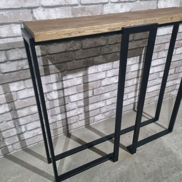 Консоль в стиле Лофт из массива дуба Х-034