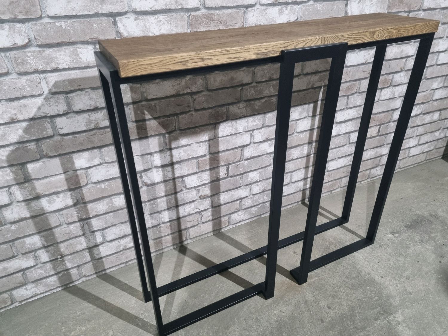 Консоль в стиле Лофт из массива дуба Х-034