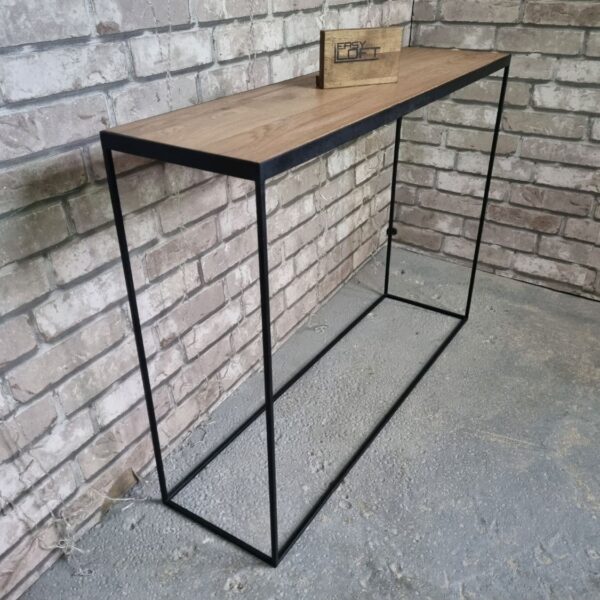 Консоль в стиле Лофт из массива дуба Х-045
