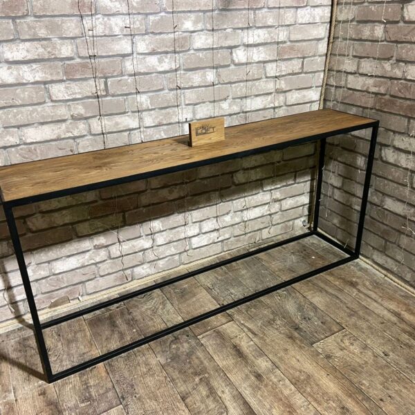 Консоль в стиле Лофт из массива дуба Х-054