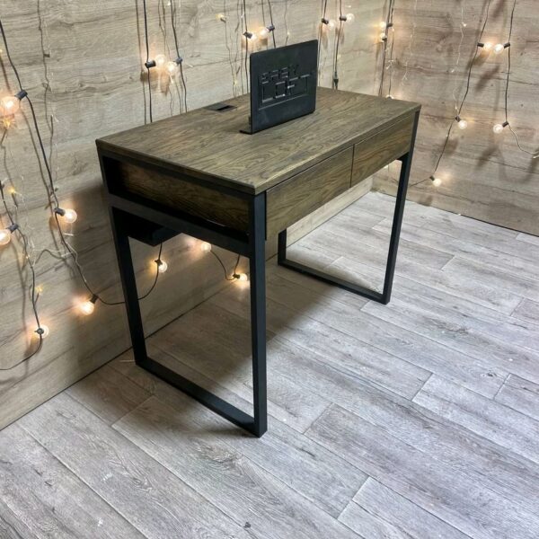 Консоль в стиле Лофт из массива дуба Х-067