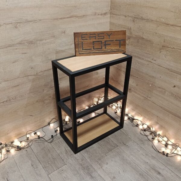 Консоль в стиле Лофт из массива дуба Х-071