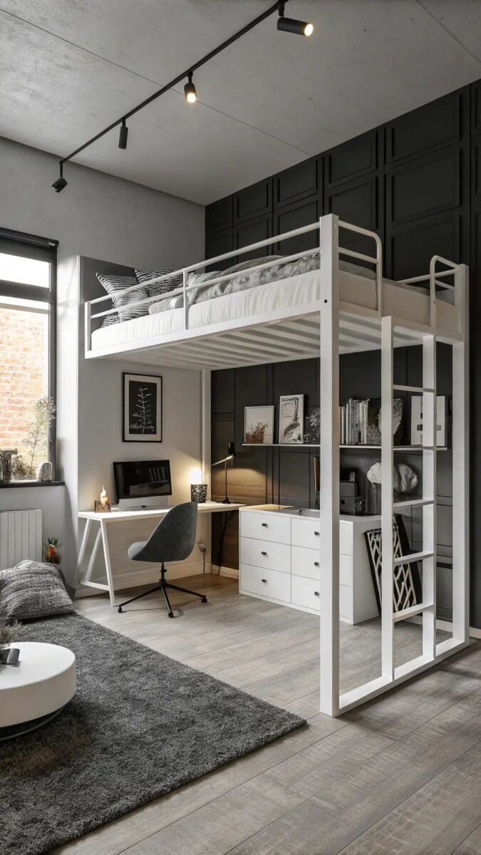 Кровать-чердак для квартиры №198