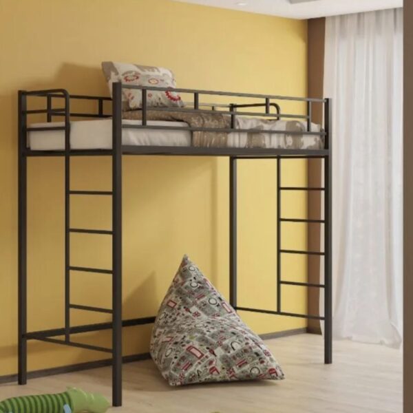 Кровать-чердак из металла №121