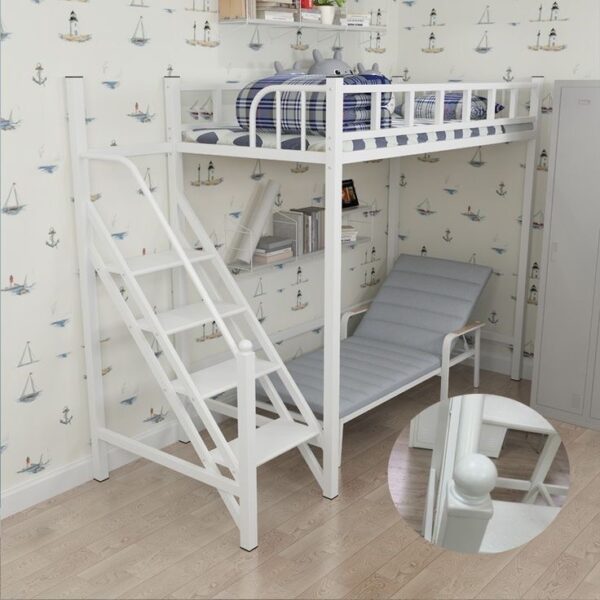 Кровать чердак из металла №30