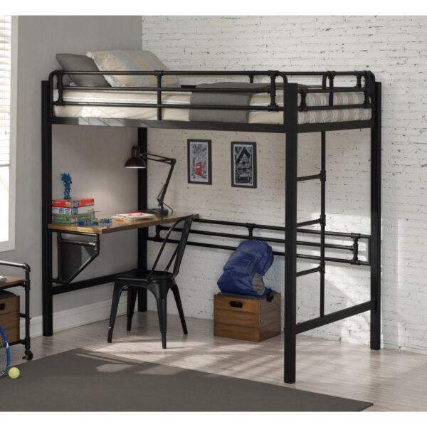 Кровать-чердак из труб и металла №155