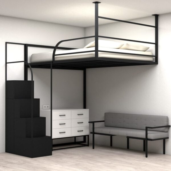 Кровать-Чердак с лестницей №116