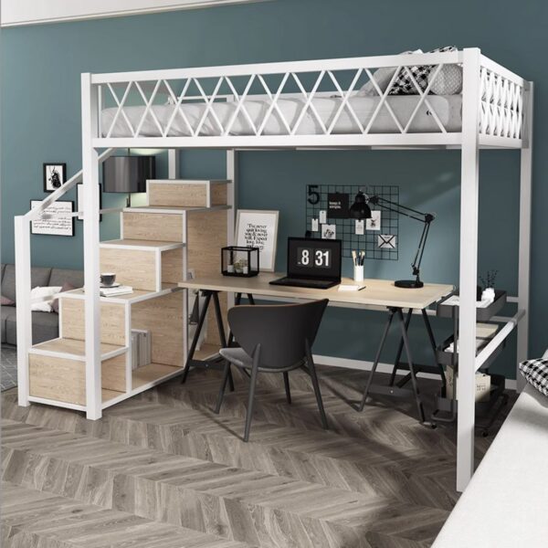 Кровать-чердак с лестницей №98